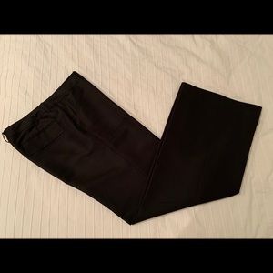 BANANA REPUBLIC black silk wide leg pant